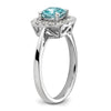 Diamond & Gemstone Halo Rings