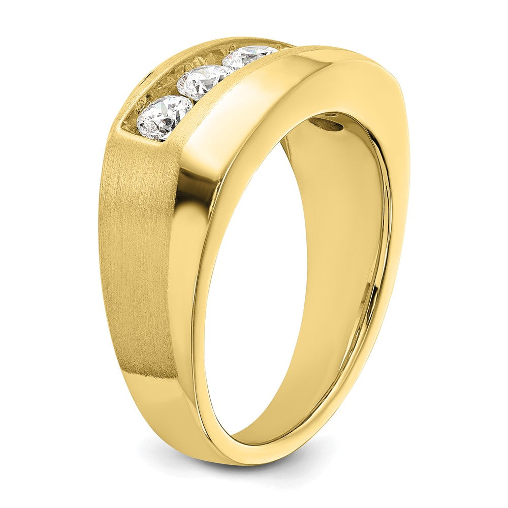10k 1 carat Lab Grown Diamond VS/SI+ G+ Five Stone Complete Men's Ring