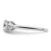 14k White Gold 1/20 carat Lab Grown Diamond VS/SI+ G+ 1 carat center Round Semi Mount Solitaire Engagement Ring