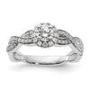 Gold Diamond Round Halo Engagement Rings