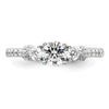 Gold Lab Grown Diamond 3-Stone Ring