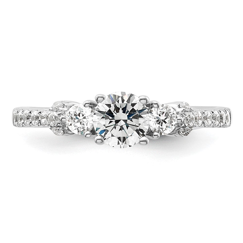 Gold Lab Grown Diamond 3-Stone Ring