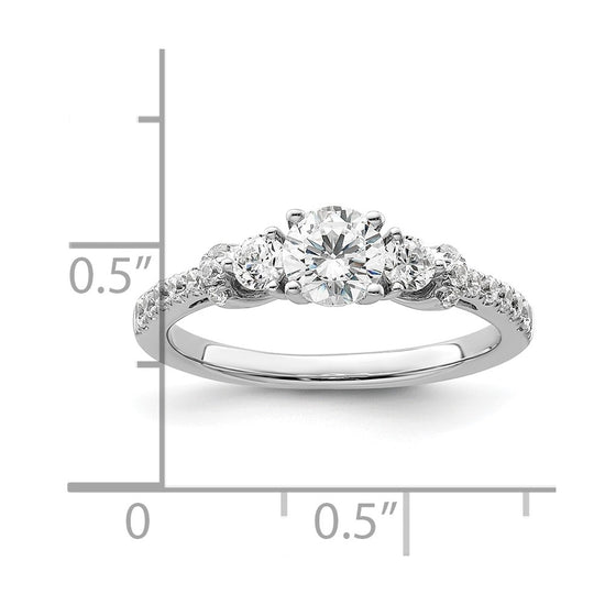 Gold Lab Grown Diamond 3-Stone Ring