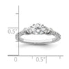 Gold Lab Grown Diamond 3-Stone Ring