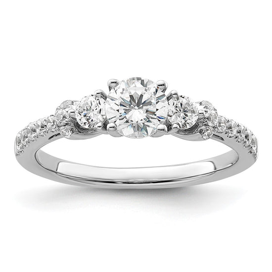 Gold Lab Grown Diamond 3-Stone Ring