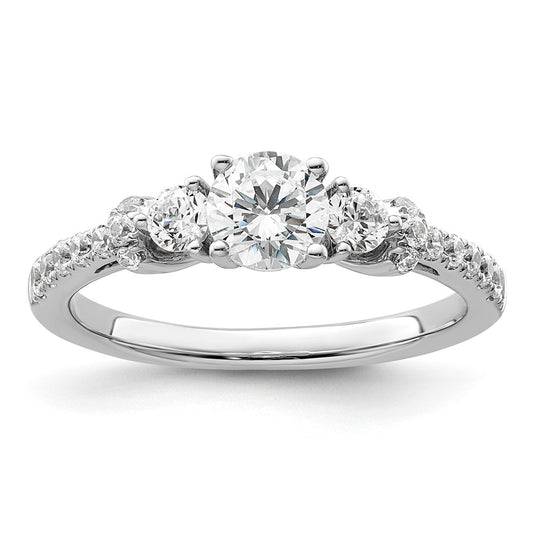 Gold Lab Grown Diamond 3-Stone Ring
