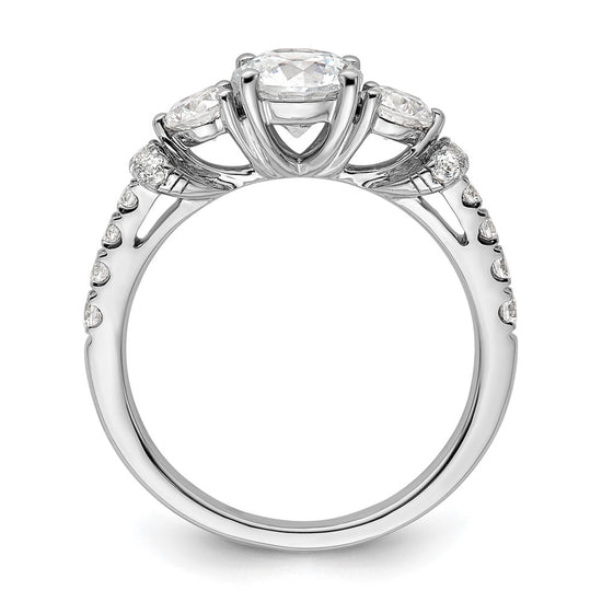 Gold Lab Grown Diamond 3-Stone Ring