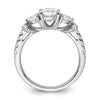 Gold Lab Grown Diamond 3-Stone Ring