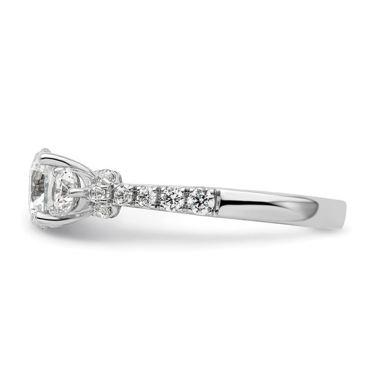 Gold Lab Grown Diamond 3-Stone Ring