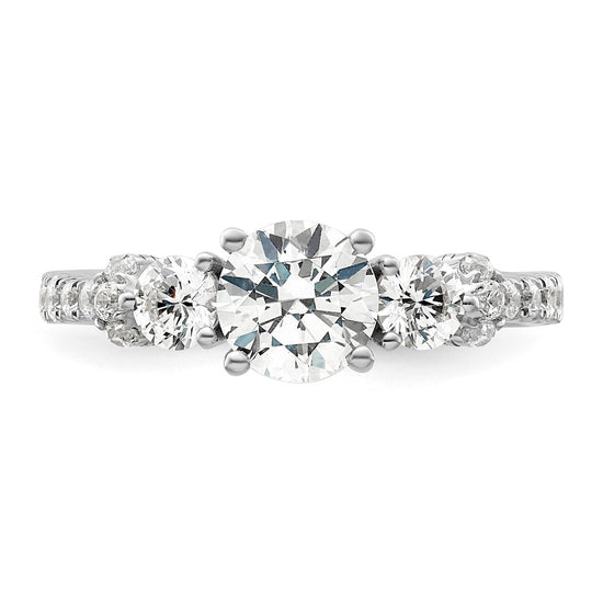 Gold Lab Grown Diamond 3-Stone Ring