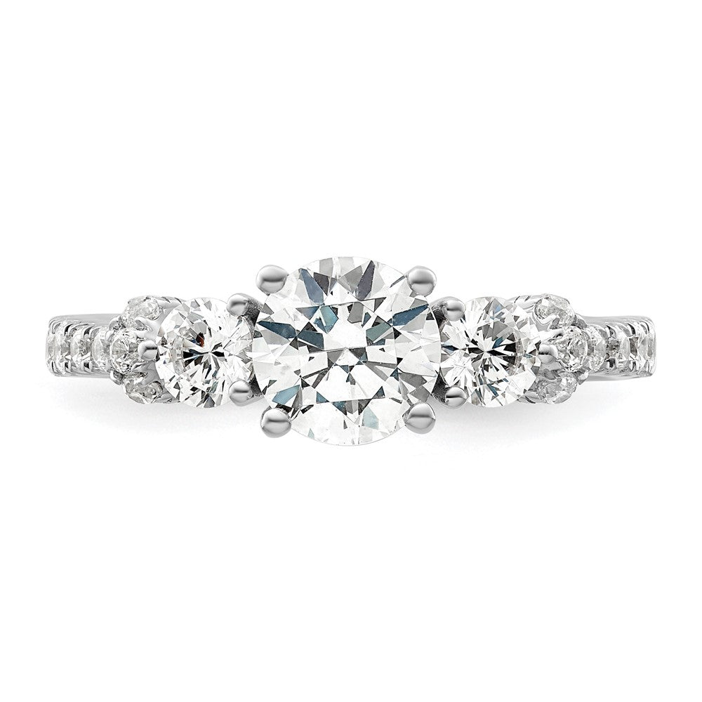 Gold Lab Grown Diamond 3-Stone Ring