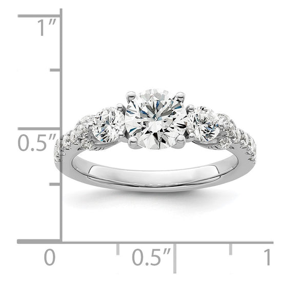 Gold Lab Grown Diamond 3-Stone Ring