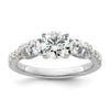 Gold Lab Grown Diamond 3-Stone Ring
