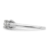 14k White Gold 1/20 carat Lab Grown Diamond VS/SI+ G+ 1 carat Center East-West Marquise Semi Mount Engagement Ring