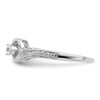 First Promise 14k White Gold 1/5 carat Lab Grown Diamond VS/SI+ G+ Complete Petite Engagement Ring