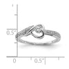 First Promise 14k White Gold 1/5 carat Lab Grown Diamond VS/SI+ G+ Complete Petite Engagement Ring