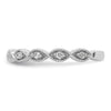 14k White Gold 1/6 carat Lab Grown Diamond VS/SI+ G+ Complete Wedding Band