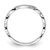 14k White Gold 1/3 carat Lab Grown Diamond VS/SI+ G+ Complete Wedding Band