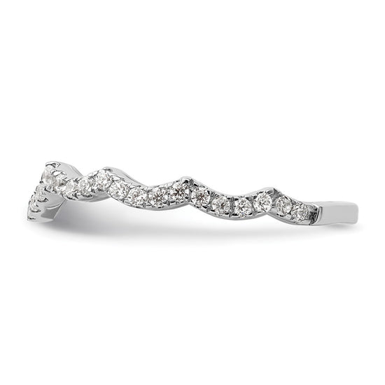 14k White Gold 1/3 carat Lab Grown Diamond VS/SI+ G+ Complete Wedding Band