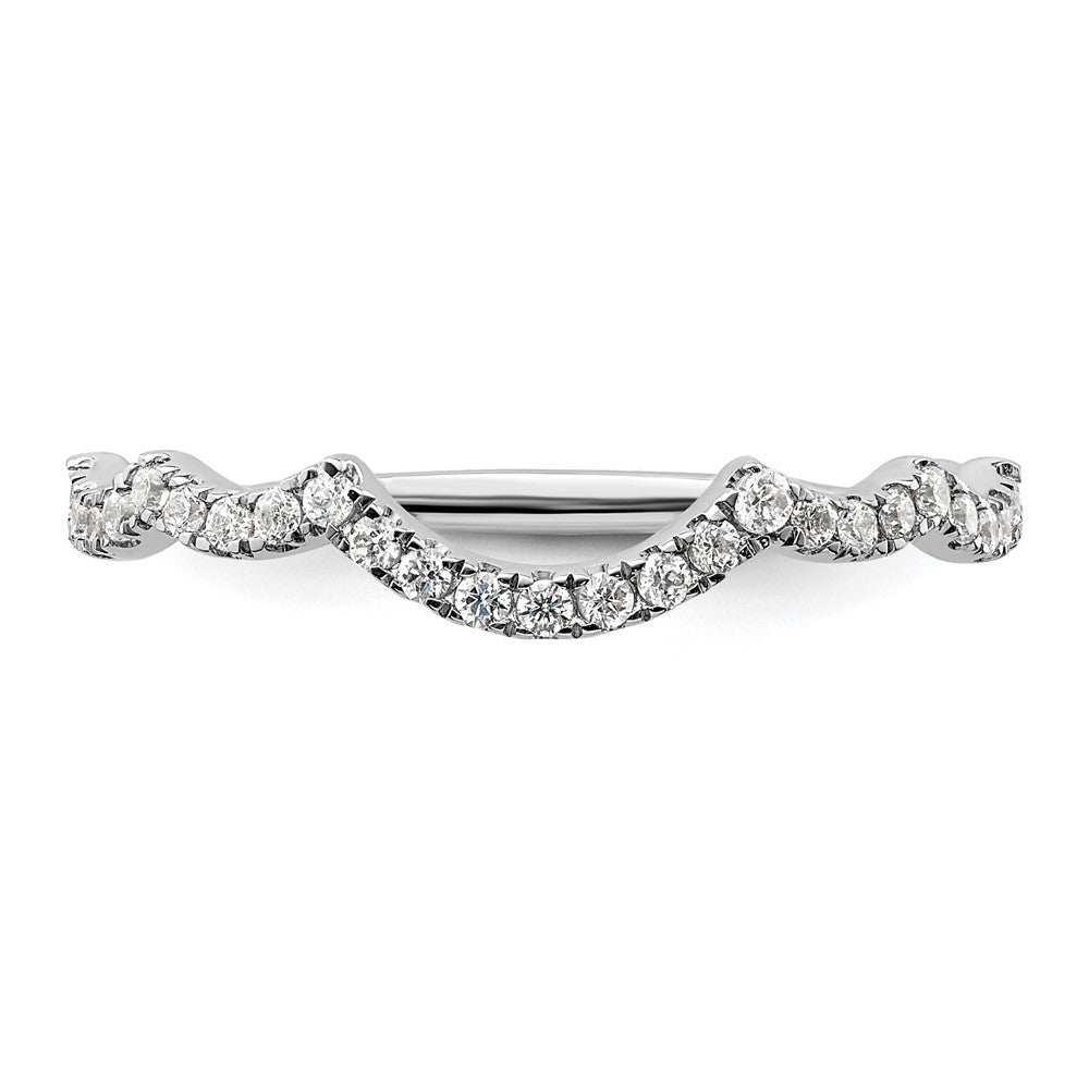 14k White Gold 1/3 carat Lab Grown Diamond VS/SI+ G+ Complete Wedding Band
