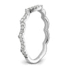 14k White Gold 1/3 carat Lab Grown Diamond VS/SI+ G+ Complete Wedding Band