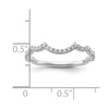 14k White Gold 1/3 carat Lab Grown Diamond VS/SI+ G+ Complete Wedding Band