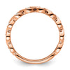 14k Rose Gold 1/5 carat Lab Grown Diamond VS/SI+ G+ Complete Wedding Band