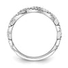 14k White Gold 3/8 carat Lab Grown Diamond VS/SI+ G+ Complete Wedding Band