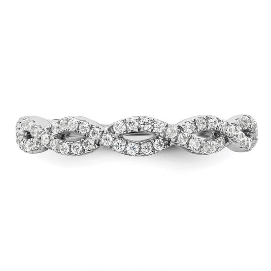 14k White Gold 3/8 carat Lab Grown Diamond VS/SI+ G+ Complete Wedding Band