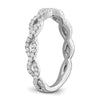 14k White Gold 3/8 carat Lab Grown Diamond VS/SI+ G+ Complete Wedding Band
