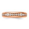 14k Rose Gold 3/8 carat Lab Grown Diamond VS/SI+ G+ Complete Fashion Band