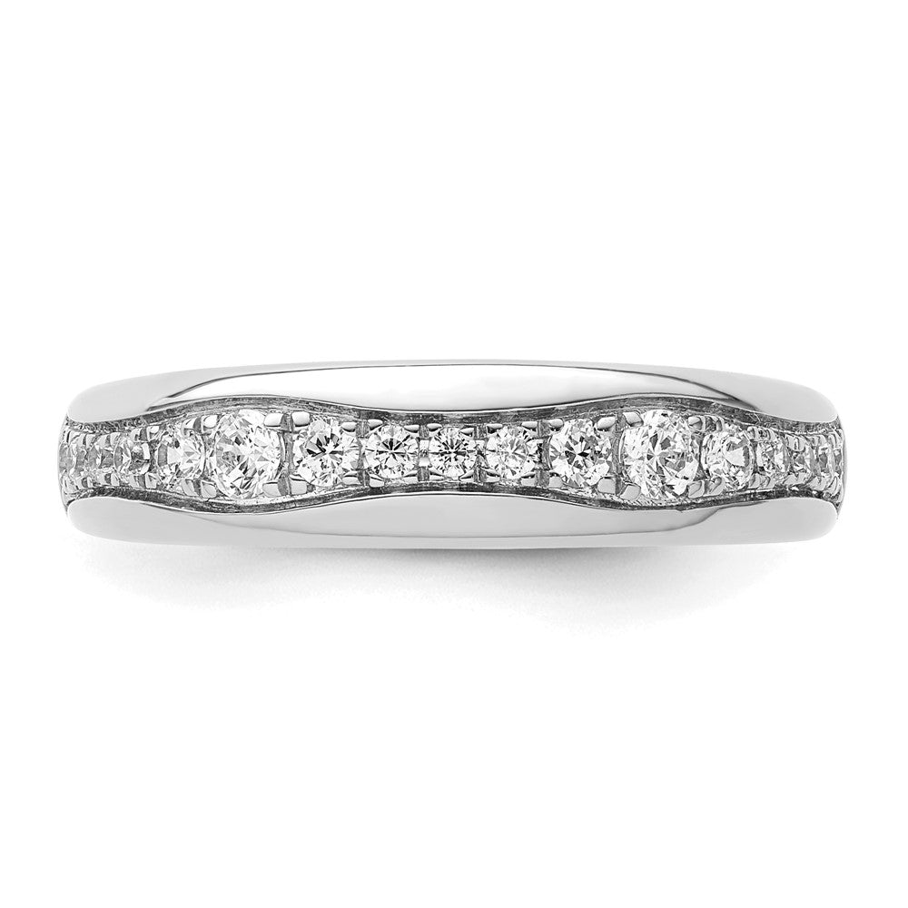 14k White Gold 3/8 carat Lab Grown Diamond VS/SI+ G+ Complete Fashion Band