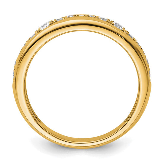 14k 3/8 carat Lab Grown Diamond VS/SI+ G+ Complete Fashion Band