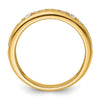 14k 3/8 carat Lab Grown Diamond VS/SI+ G+ Complete Fashion Band