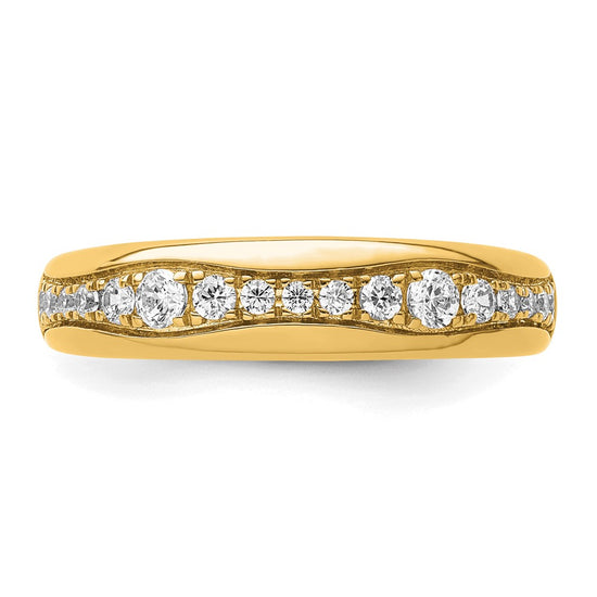 14k 3/8 carat Lab Grown Diamond VS/SI+ G+ Complete Fashion Band