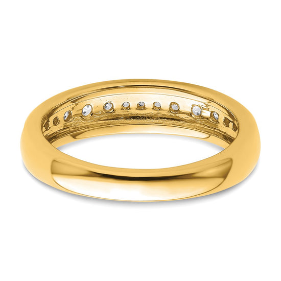 14k 3/8 carat Lab Grown Diamond VS/SI+ G+ Complete Fashion Band