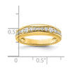 14k 3/8 carat Lab Grown Diamond VS/SI+ G+ Complete Fashion Band