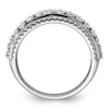 14k White Gold 1 1/2 carat Lab Grown Diamond VS/SI+ G+ Complete Fashion Band