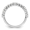 14k White Gold 1/2 carat Lab Grown Diamond VS/SI+ G+ Complete Fashion Band