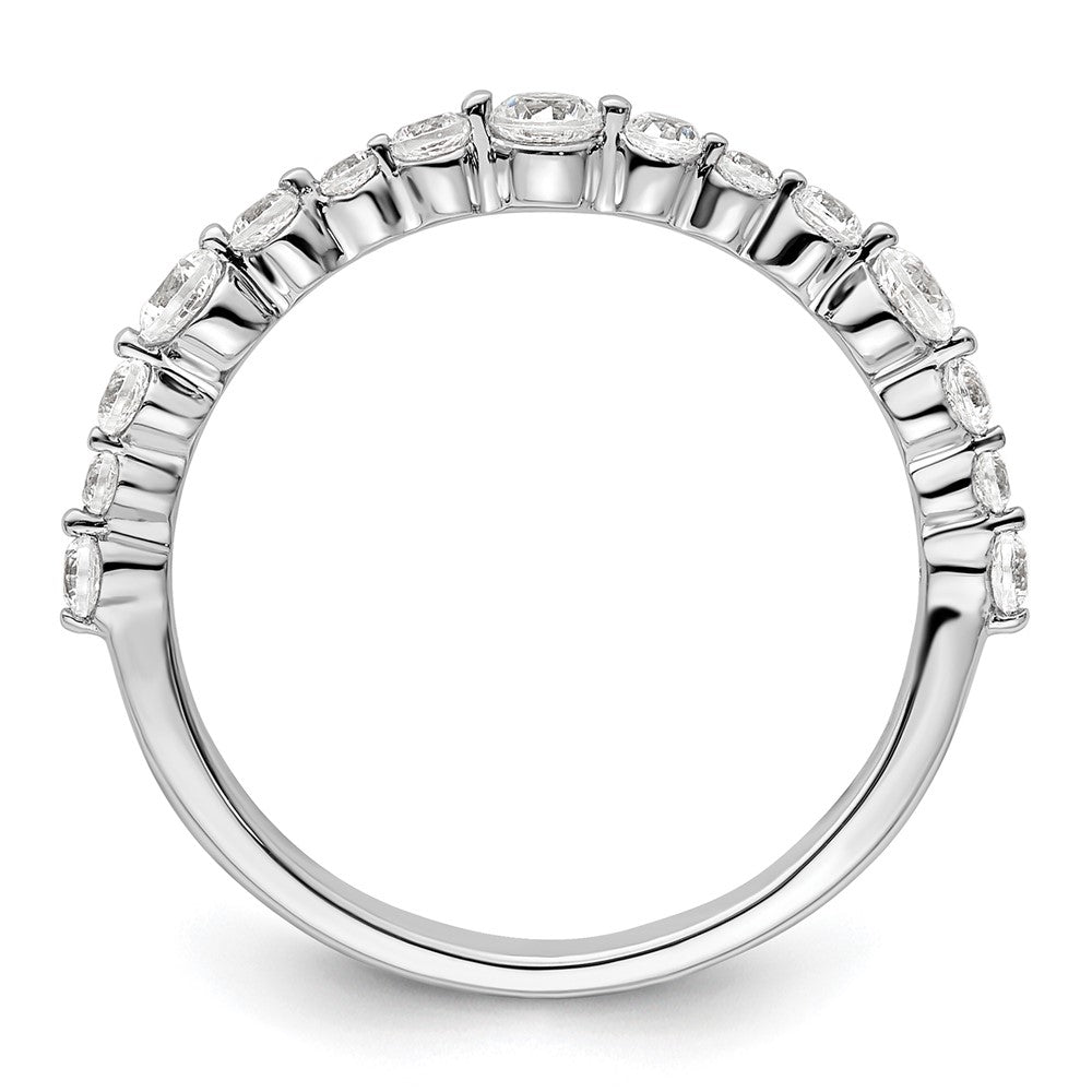 14k White Gold 1/2 carat Lab Grown Diamond VS/SI+ G+ Complete Fashion Band