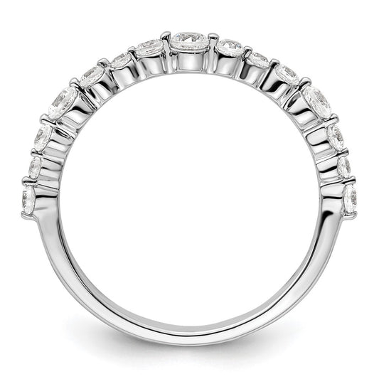 14k White Gold 1/2 carat Lab Grown Diamond VS/SI+ G+ Complete Fashion Band