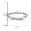 14k White Gold 1/2 carat Lab Grown Diamond VS/SI+ G+ Complete Fashion Band