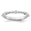 14k White Gold 1/2 carat Lab Grown Diamond VS/SI+ G+ Complete Fashion Band