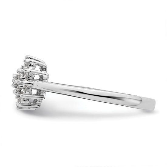 Gold Lab Grown Diamond Cluster Ring