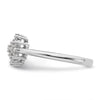 Gold Lab Grown Diamond Cluster Ring