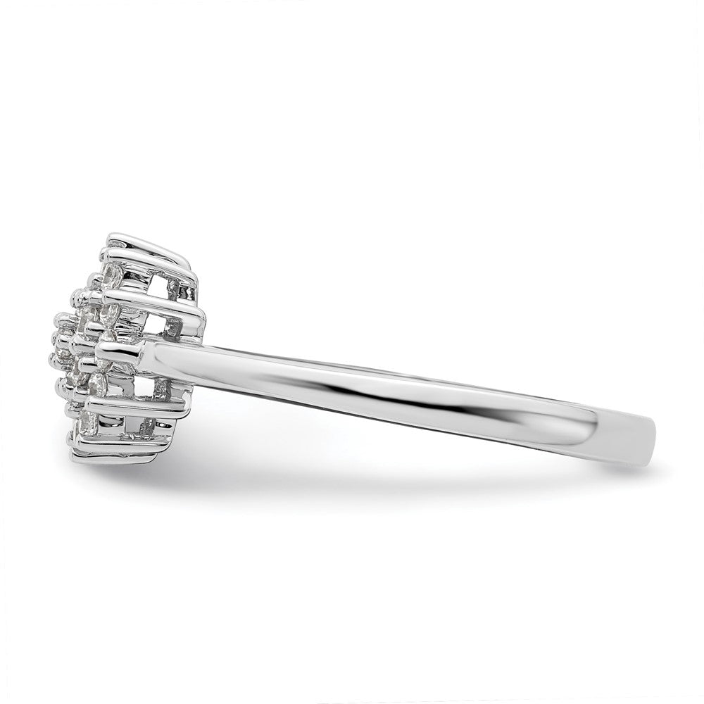 Gold Lab Grown Diamond Cluster Ring