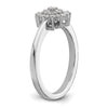 Gold Lab Grown Diamond Cluster Ring