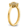 Gold Lab Grown Diamond Cluster Ring