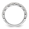 14k White Gold 1 carat Lab Grown Diamond VS/SI+ G+ Complete Fashion Ring