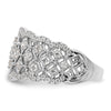 14k White Gold 1 carat Lab Grown Diamond VS/SI+ G+ Complete Fashion Ring